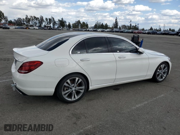 2015 Mercedes-Benz C-Class C 300 with VIN 55SWF4JB5FU064947, listed as a Copart auction lot 51788075 with 69,378 mi miles and Salvage Title. Bid and sale history available at carsss.com. Image 3.