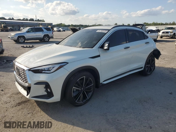 2022 Infiniti QX55 Sensory with VIN 3PCAJ5L3XNF104167, listed as a Copart auction lot 54760535 with Not provided miles and Salvage title. Bid and sale history available at DreamBid. Image 1.