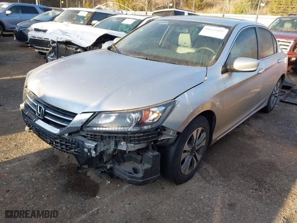 2014 Honda Accord Sedan LX with VIN 1HGCR2F35EA049214, listed as a IAAI auction lot 41625892 with 42,713 mi miles. Bid and sale history available at carsss.com. Image 2.