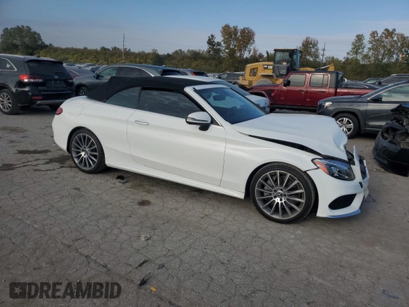 2017 Mercedes-Benz C 300 with VIN WDDWK4JB2HF541089, listed as a Copart auction lot 77261584 with 84,436 mi miles and Salvage Title. Bid and sale history available at DreamBid. Image 4.