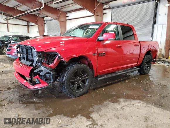 2018 Ram 1500 Night with VIN 1C6RR7MT3JS291116, listed as a Copart auction lot 75698344 with 133,478 mi miles and Clean Title. Bid and sale history available at carsss.com. Image 1.