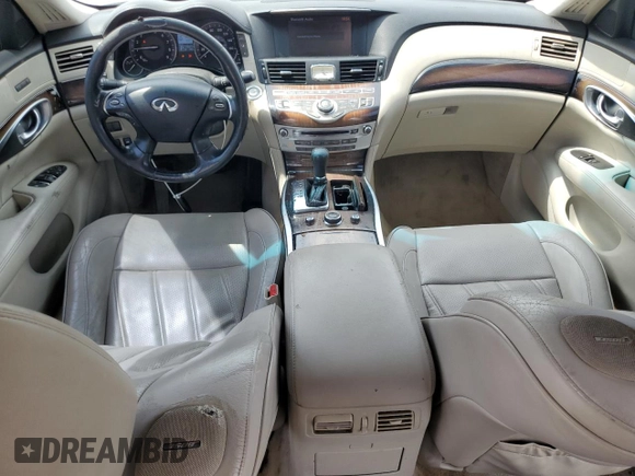 2012 Infiniti M37 with VIN JN1BY1ARXCM396491, listed as a Copart auction lot 53595085 with 178,417 mi miles and Salvage Title. Bid and sale history available at carsss.com. Image 8.