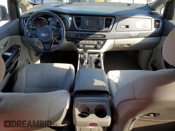 2016 Kia Sedona LX with VIN KNDMB5C11G6090781, listed as a Copart auction lot 41457025 with 131,501 mi miles and Salvage Title. Bid and sale history available at carsss.com. Image 8.