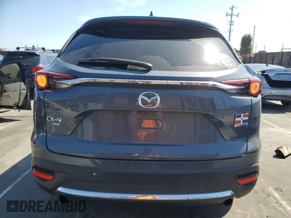2021 Mazda CX-9 Grand Touring with VIN JM3TCBDY2M0509214, listed as a Copart auction lot 49925585 with 58,870 mi miles and Salvage Title. Bid and sale history available at carsss.com. Image 6.
