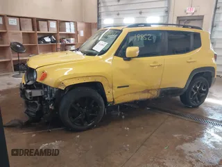 2017 Jeep Renegade Latitude with VIN ZACCJBBB5HPF12072, listed as a IAAI auction lot 41619852 with 106,753 mi miles. Bid and sale history available at carsss.com. Image 2.