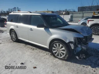 2015 Ford Flex SEL with VIN 2FMHK6C8XFBA03993, listed as a Copart auction lot 89224445 with 179,119 mi miles and Salvage Title. Bid and sale history available at carsss.com. Image 4.