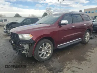 2017 Dodge Durango Citadel with VIN 1C4SDJET0HC799083, listed as a Copart auction lot 85513934 with 94,585 mi miles and Salvage Title. Bid and sale history available at carsss.com. Image 1.