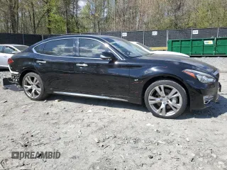 2015 Infiniti Q70 with VIN JN1BY1PR1FM831393, listed as a Copart auction lot 53310175 with 94,320 mi miles and Salvage title. Bid and sale history available at DreamBid. Image 4.
