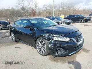 2020 Nissan Maxima Platinum with VIN 1N4AA6FVXLC374521, listed as a IAAI auction lot 41510302 with 94,451 mi miles and . Bid and sale history available at DreamBid. Image 1.