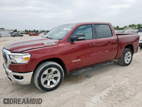 2021 Ram 1500 Lone Star with VIN 1C6RREFT3MN574412, listed as a Copart auction lot 65439215 with 97,391 mi miles and Salvage title. Bid and sale history available at DreamBid. Image 1.