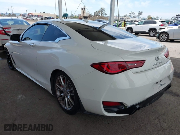 2017 Infiniti Q60 Premium with VIN JN1EV7EK8HM360988, listed as a IAAI auction lot 42009120 with 112,384 mi miles and . Bid and sale history available at DreamBid. Image 3.