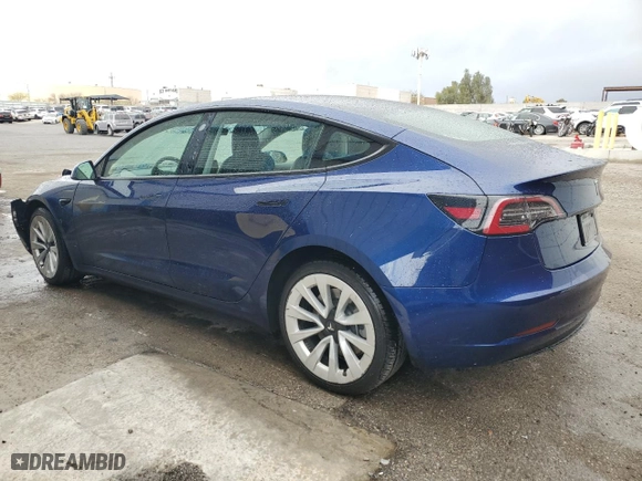 2023 Tesla Model 3 with VIN 5YJ3E1EA3PF456222, listed as a Copart auction lot 51690025 with 90,548 mi miles and Salvage Title. Bid and sale history available at carsss.com. Image 2.