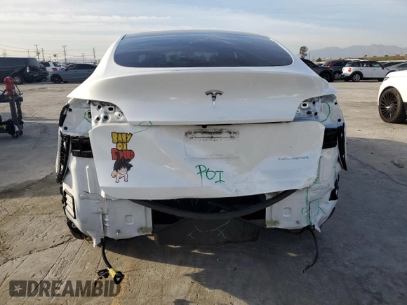 2021 Tesla Model Y Long Range z VIN 5YJYGDEE7MF090698, wystawiony jako Copart lot #44192555 z przebiegiem 78 907 mil mil oraz Szkoda całkowita • Salvage title. Historia ofert i sprzedaży dostępna na DreamBid. Obrazek 6.