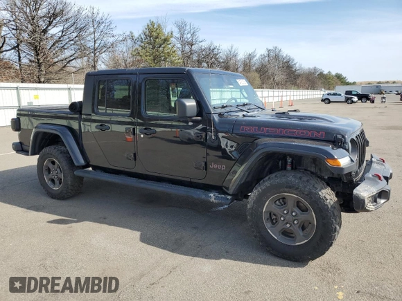 2020 Jeep Gladiator Rubicon with VIN 1C6JJTBG3LL112251, listed as a Copart auction lot 54123125 with Not provided miles and Salvage title. Bid and sale history available at DreamBid. Image 4.