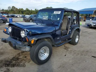 2000 Jeep Wrangler SE with VIN 1J4FA29P7YP801072, listed as a Copart auction lot 74639394 with 119,293 mi miles and Salvage Title. Bid and sale history available at carsss.com. Image 1.