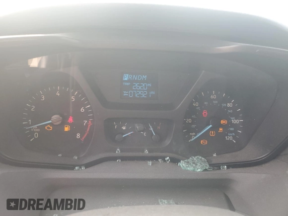 2015 Ford Transit with VIN 1FTNE1CM1FKA93295, listed as a Copart auction lot 43720435 with 72,921 mi miles and Salvage Title. Bid and sale history available at DreamBid. Image 9.