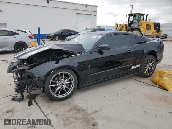 2013 Ford Mustang V6 with VIN 1ZVBP8AM5D5280606, listed as a Copart auction lot 47976695 with Not Provided miles and Salvage Title. Bid and sale history available at carsss.com. Image 1.