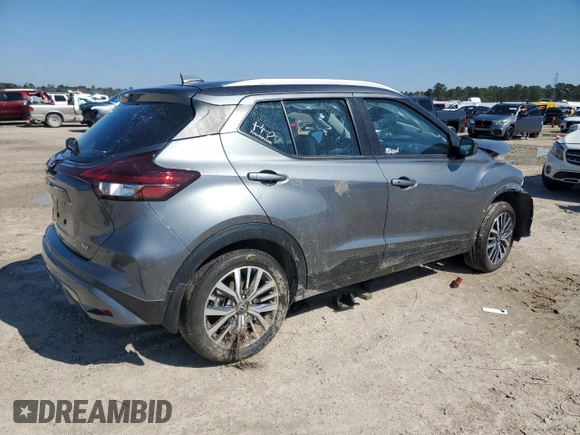 2024 Nissan Kicks SV with VIN 3N1CP5CV2RL473575, listed as a Copart auction lot 46029155 with 23,157 mi miles and Salvage Title. Bid and sale history available at carsss.com. Image 3.