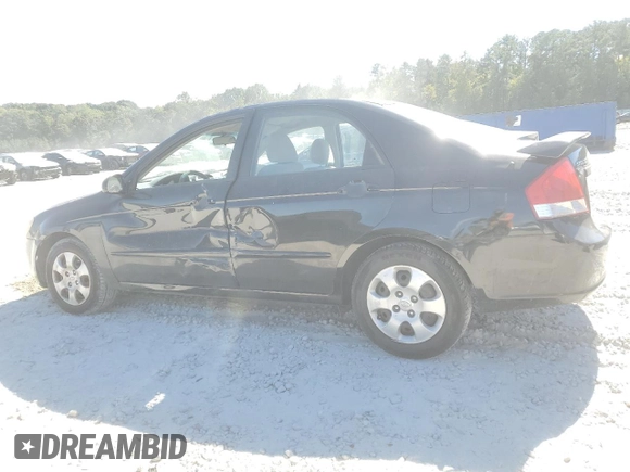 2009 Kia Spectra SX with VIN KNAFE221X95614791, listed as a Copart auction lot 75534254 with 195,288 mi miles and Salvage Title. Bid and sale history available at carsss.com. Image 2.