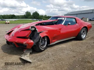 1976 Chevrolet Corvette with VIN 1Z37L6S438793, listed as a Copart auction lot 64010045 with 31,305 mi miles and Salvage title. Bid and sale history available at DreamBid. Image 1.