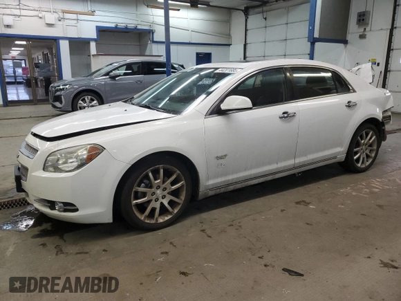 2012 Chevrolet Malibu LTZ with VIN 1G1ZG5E79CF259389, listed as a Copart auction lot 44201685 with 162,198 mi miles and Salvage Title. Bid and sale history available at DreamBid. Image 1.