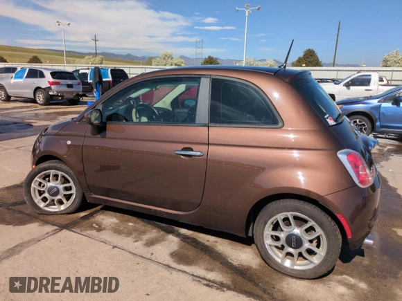 2013 FIAT 500 Pop with VIN 3C3CFFAR4DT714691, listed as a Copart auction lot 53346175 with 83,256 mi miles and Salvage Title. Bid and sale history available at carsss.com. Image 2.