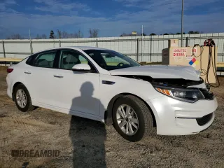 2017 Kia Optima LX with VIN 5XXGT4L38HG133070, listed as a Copart auction lot 85195614 with 128,196 mi miles and Salvage Title. Bid and sale history available at carsss.com. Image 4.