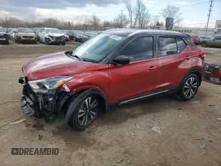 2020 Nissan Kicks SR with VIN 3N1CP5DV7LL504339, listed as a Copart auction lot 49450565 with 105,586 mi miles and Salvage Title. Bid and sale history available at carsss.com. Image 1.