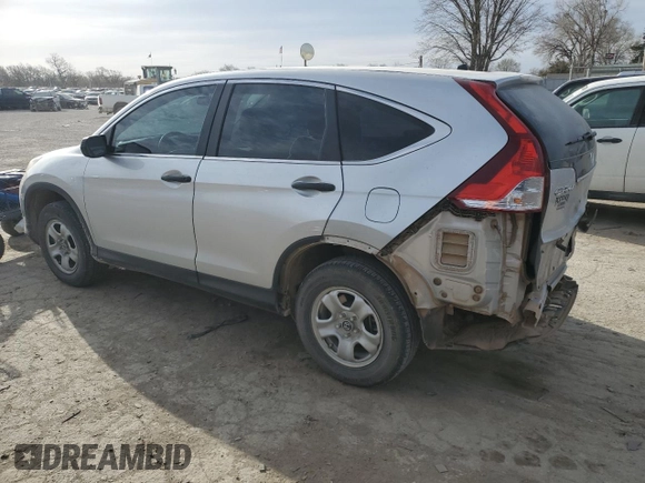 2013 Honda CR-V LX with VIN 2HKRM4H39DH659155, listed as a Copart auction lot 49257105 with 156,412 mi miles and Salvage Title. Bid and sale history available at DreamBid. Image 2.