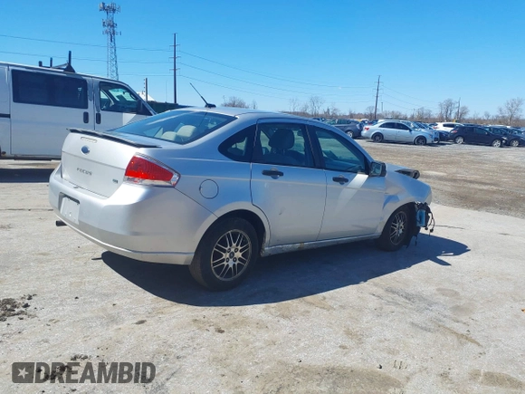 2011 Ford Focus SE with VIN 1FAHP3FN1BW156833, listed as a IAAI auction lot 41879133 with 182,719 mi miles. Bid and sale history available at carsss.com. Image 4.