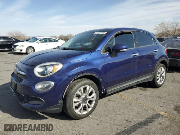 2016 FIAT 500X Easy with VIN ZFBCFXBT0GP335215, listed as a Copart auction lot 51522105 with 73,293 mi miles and Salvage title. Bid and sale history available at DreamBid. Image 1.