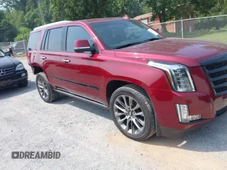 2020 Cadillac Escalade Premium Luxury with VIN 1GYS4CKJ3LR253540, listed as a IAAI auction lot 42583559 with 72,009 mi miles and . Bid and sale history available at DreamBid. Image 1.