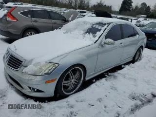 2007 Mercedes-Benz S 550 with VIN WDDNG71X07A071327, listed as a Copart auction lot 45320775 with 95,374 mi miles and Salvage Title. Bid and sale history available at DreamBid. Image 1.