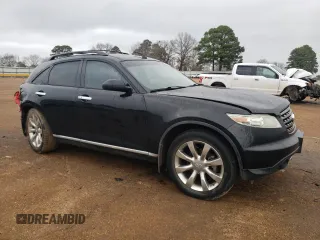2006 Infiniti FX35 with VIN JNRAS08U26X104012, listed as a Copart auction lot 43665375 with 164,642 mi miles and Salvage Title. Bid and sale history available at carsss.com. Image 4.