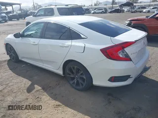 2020 Honda Civic Sedan Sport with VIN 2HGFC2F84LH600905, listed as a IAAI auction lot 41903345 with 24,455 mi miles. Bid and sale history available at carsss.com. Image 3.