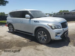2017 Infiniti QX80 with VIN JN8AZ2NF1H9641902, listed as a Copart auction lot 59181515 with 188,681 mi miles and Salvage title. Bid and sale history available at DreamBid. Image 4.