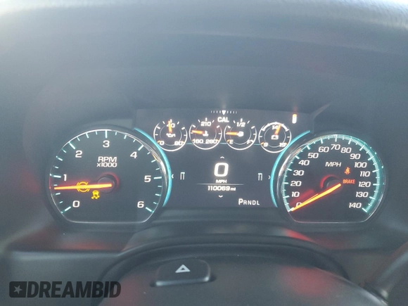 2019 GMC Yukon Denali with VIN 1GKS2CKJ9KR186604, listed as a Copart auction lot 82201124 with 110,069 mi miles and Salvage Title. Bid and sale history available at DreamBid. Image 9.