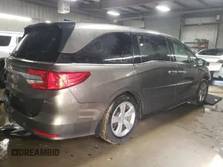 2019 Honda Odyssey EX-L with VIN 5FNRL6H76KB081335, listed as a Copart auction lot 51173805 with 60,498 mi miles and Salvage Title. Bid and sale history available at carsss.com. Image 3.
