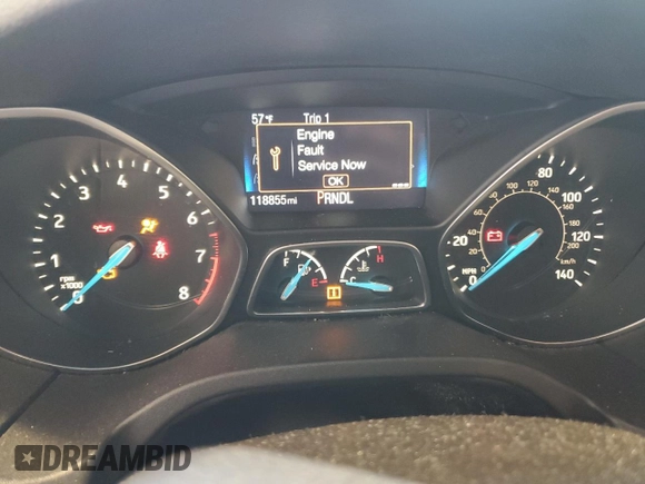 2016 Ford Focus SE with VIN 1FADP3F28GL269594, listed as a Copart auction lot 44065645 with 118,855 mi miles and Salvage Title. Bid and sale history available at carsss.com. Image 9.