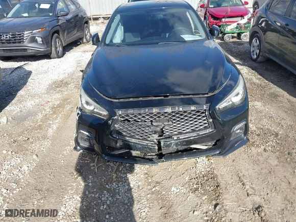 2018 Infiniti Q50 3.0t SPORT with VIN JN1EV7AR1JM442294, listed as a IAAI auction lot 41408602 with 52,355 mi miles. Bid and sale history available at carsss.com. Image 13.