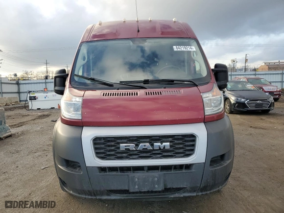 2021 Ram ProMaster Cargo Van with VIN 3C6LRVDG0ME579177, listed as a Copart auction lot 84219214 with 179,671 mi miles and Salvage Title. Bid and sale history available at carsss.com. Image 5.