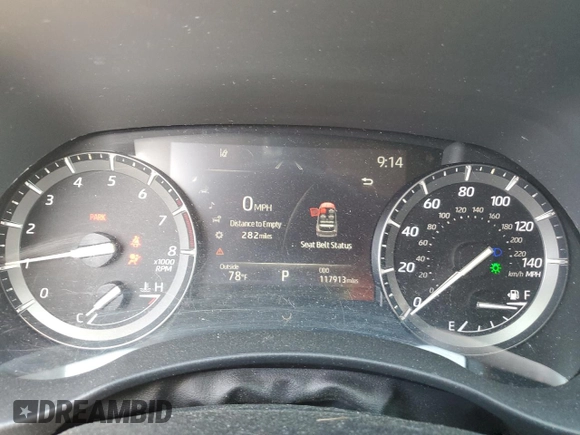 2021 Toyota Highlander XLE z VIN 5TDGZRBH5MS529734, wystawiony jako Copart lot #57189315 z przebiegiem 117 913 mil mil oraz Szkoda całkowita • Salvage title. Historia ofert i sprzedaży dostępna na DreamBid. Obrazek 9.