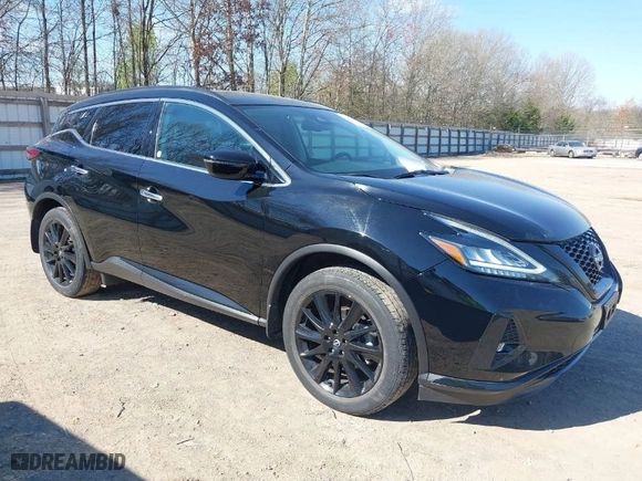 2023 Nissan Murano SV with VIN 5N1AZ2BJ6PC127626, listed as a IAAI auction lot 41895775 with 48,884 mi miles. Bid and sale history available at carsss.com. Image 1.