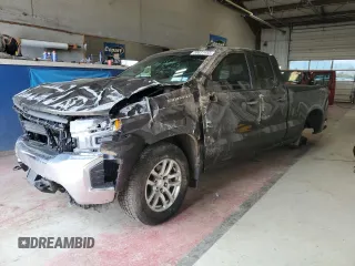 2021 Chevrolet Silverado 1500 LT z VIN 1GCRYJEK1MZ366888, wystawiony jako Copart lot #58631455 z przebiegiem 53 103 mil mil oraz Szkoda całkowita • Salvage title. Historia ofert i sprzedaży dostępna na DreamBid. Obrazek 1.