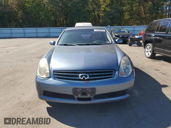 2006 Infiniti G35 with VIN JNKCV51F86M611859, listed as a Copart auction lot 74530294 with 138,029 mi miles and Salvage Title. Bid and sale history available at DreamBid. Image 5.