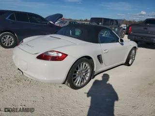 2007 Porsche Boxster S with VIN WP0CB29837U730970, listed as a Copart auction lot 77829184 with 0 mi miles and Salvage Title. Bid and sale history available at carsss.com. Image 3.