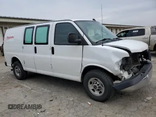 2021 GMC Savana Cargo Van with VIN 1GTW7AF77M1244907, listed as a Copart auction lot 87134374 with 190,139 mi miles and Salvage Title. Bid and sale history available at carsss.com. Image 4.