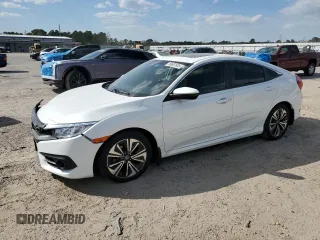 2018 Honda Civic EX-L with VIN JHMFC1F71JX007770, listed as a Copart auction lot 50681835 with 71,808 mi miles and Salvage Title. Bid and sale history available at DreamBid. Image 1.