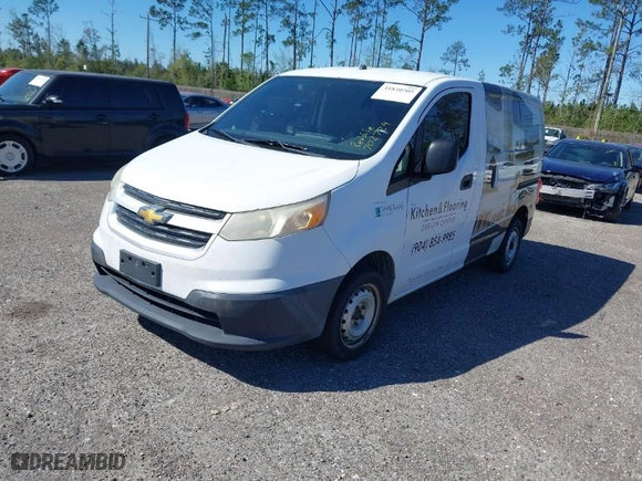 2015 Chevrolet City Express Cargo Van LS with VIN 3N63M0YN0FK702724, listed as a IAAI auction lot 41820205 with 195,493 mi miles. Bid and sale history available at carsss.com. Image 2.