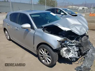 2013 Lexus CT 200h with VIN JTHKD5BH0D2135310, listed as a IAAI auction lot 40105012 with 101,930 mi miles and . Bid and sale history available at DreamBid. Image 1.